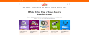 Pakistan Wholesale supplier Crowneshop offical crown parts online store