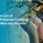 Affordable Pakistani Clothing Brands For Men and Women Rack of stylish shirts in a clothing store