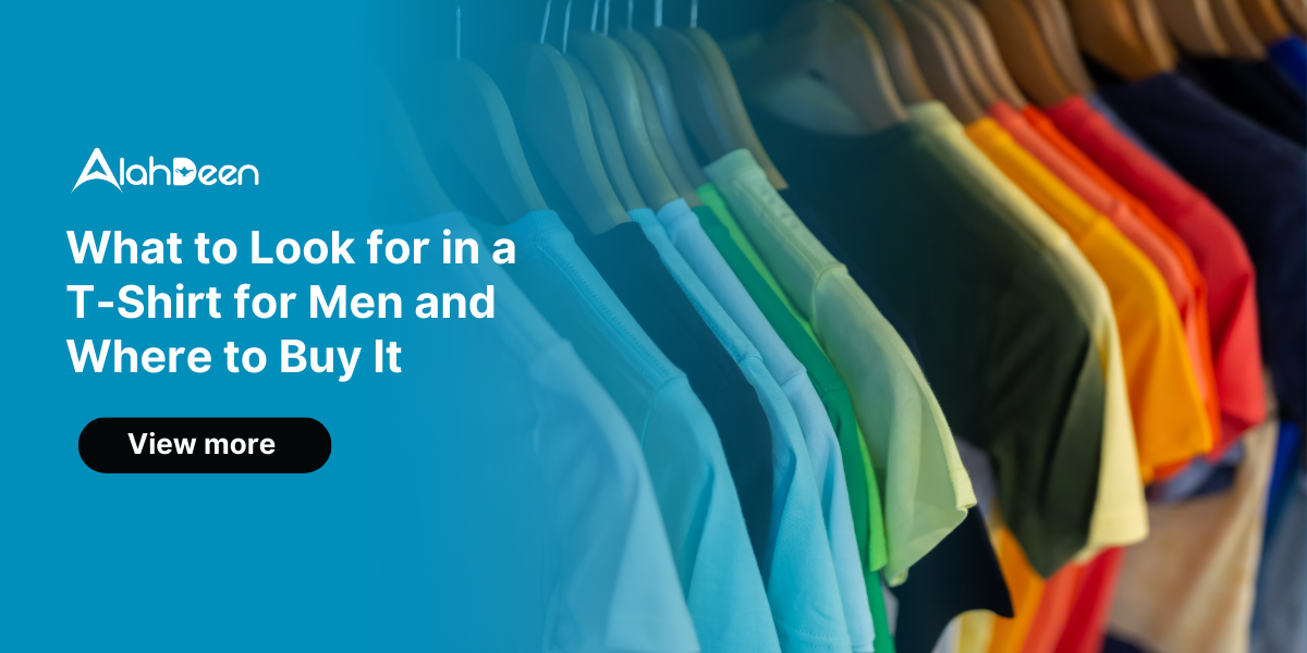 A row of colorful t-shirts hanging in a store.