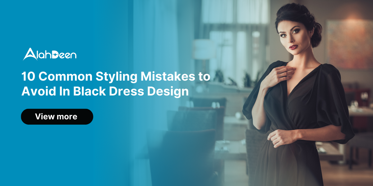 Woman in elegant black dress posing confidently indoors. Black Dress Design