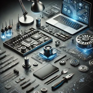 Workbench with electronic gadgets and tools. Wholesale Distributor in Pakistan