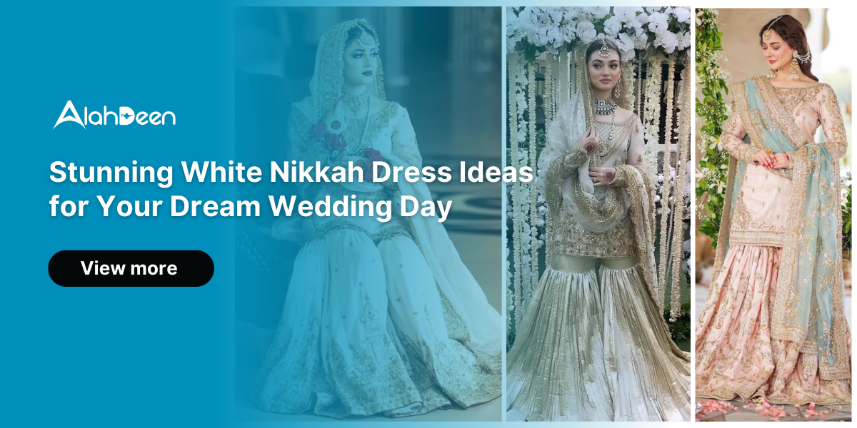 Stunning white Nikkah dress ideas for dream wedding day