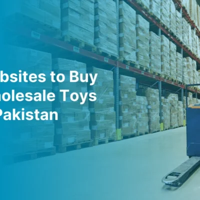 Warehouse with stacked toy boxes for wholesale in Pakistan wholesale toys online in pakistan