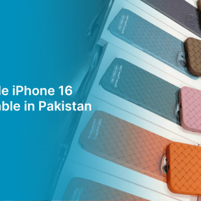 Affordable iPhone 16 covers available in Pakistan displayed in various colors and textures, including pink, brown, orange, and blue.