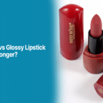 Matte lipstick set in red casing beside glossy lipstick – Alahdeen beauty blog cover.