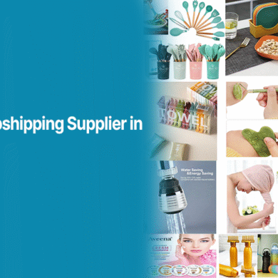 Collage of various wholesale and dropshipping products including kitchen tools, beauty items, gadgets, and accessories with the title “How to Find a Dropshipping Supplier in Pakistan” by Alahdeen