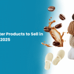 Trending winter products to sell in 2025 including sweaters, slippers, and hot beverages.