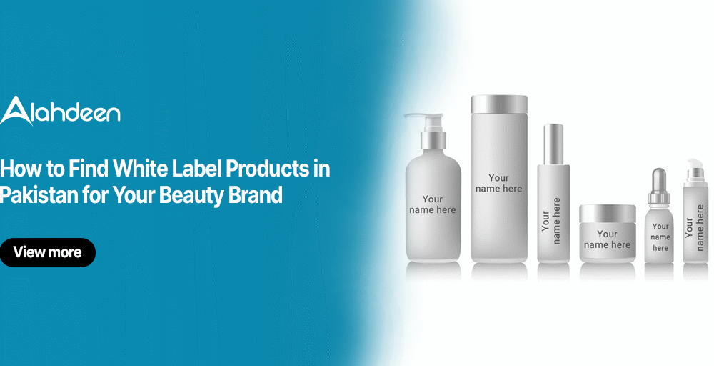 White label beauty product packaging mockup in Pakistan