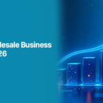 Digital glowing bar chart with an upward arrow representing business growth and success in 2026.